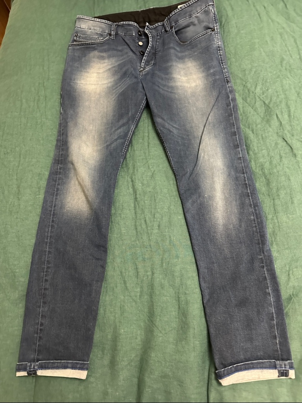 Men's Diesel Faded Slim Blue Jeans